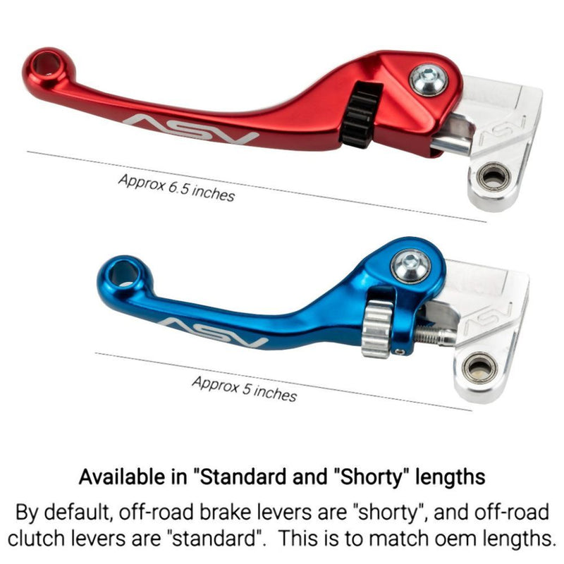 Load image into Gallery viewer, ASV Red F4 Quad Model Shorty Clutch + Brake Lever Pro Pack For Kawasaki KFX450R 2008-2014
