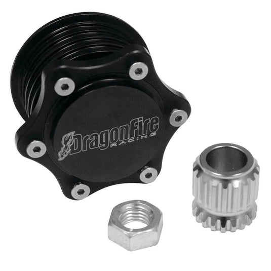 Quick-Release Hub Kit For DragonFire Steering Wheels - Polaris/Maverick X3/Arctic Cat/Defender - Black - 04-1049