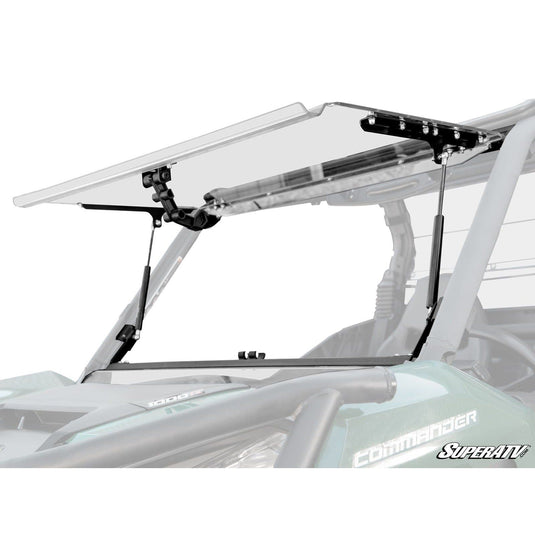 SuperATV Can-Am Maverick Trail Scratch Resistant Flip Windshield FWS-CA-T-70