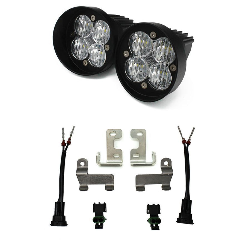 Load image into Gallery viewer, Baja Designs Fog Pocket Light Kit Squadron Series Wide Cornering Pattern Clear Lens 447676
