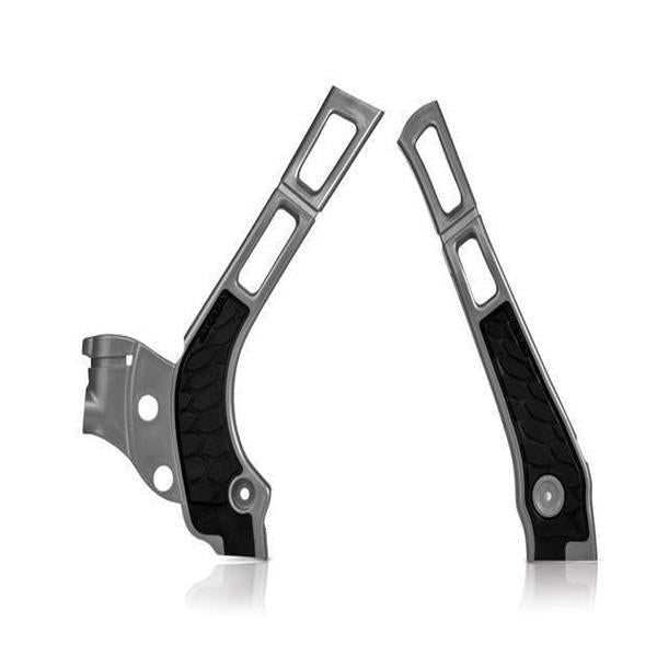 Load image into Gallery viewer, Acerbis Silver/Black X-Grip Frame Guard - 2464741015
