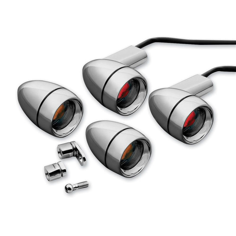 Load image into Gallery viewer, KURYAKYN LATE STYLE TURN SIGNAL KIT 2000-2007 HARLEY FX SOFTAILS, FATBOYS 2317
