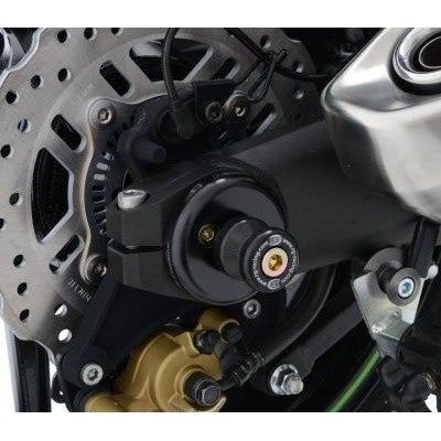 Load image into Gallery viewer, R&amp;G Racing Black Spindle Sliders For 2010-2013 Kawasaki Z1000

