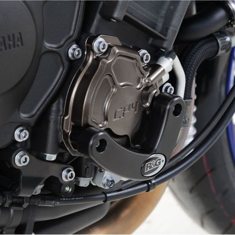 Load image into Gallery viewer, R&amp;G Racing Black Engine Case Sliders RHS For 2018-2024 Yamaha MT-10
