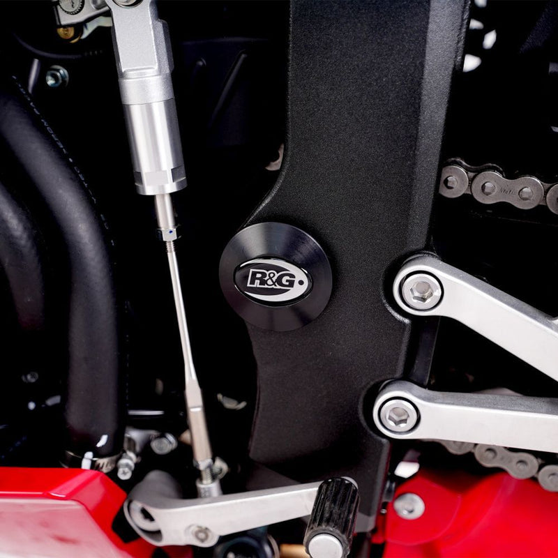 Load image into Gallery viewer, R&amp;G Racing Black Frame Plug For 2009-2024 Honda CBR600RR FI0024BK
