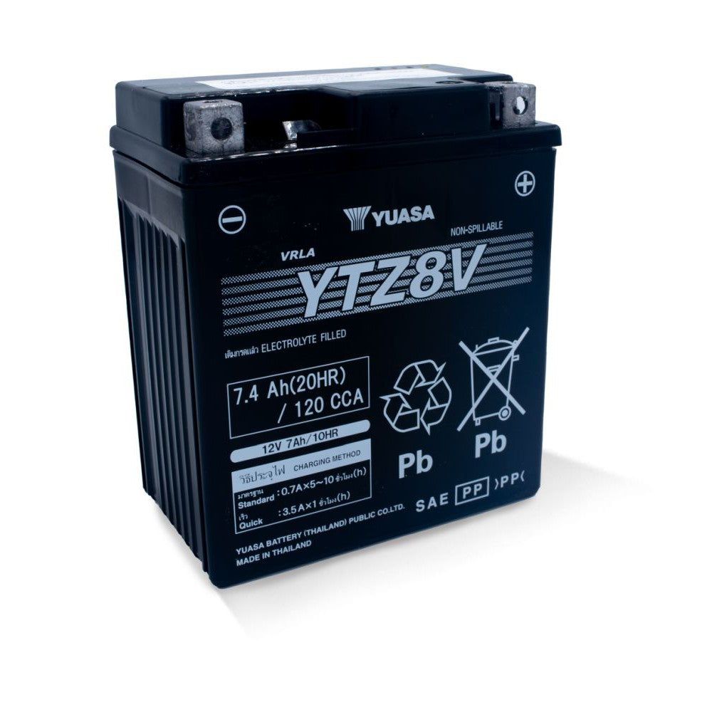 Yuasa Maintenance Free YTZ8V 12 Volt Battery YUAM728ZV