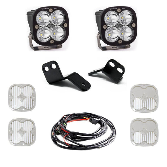 Baja Designs A-Pillar Light Kit Pair Squadron Sport Series Spot Pattern Clear Lens 447820