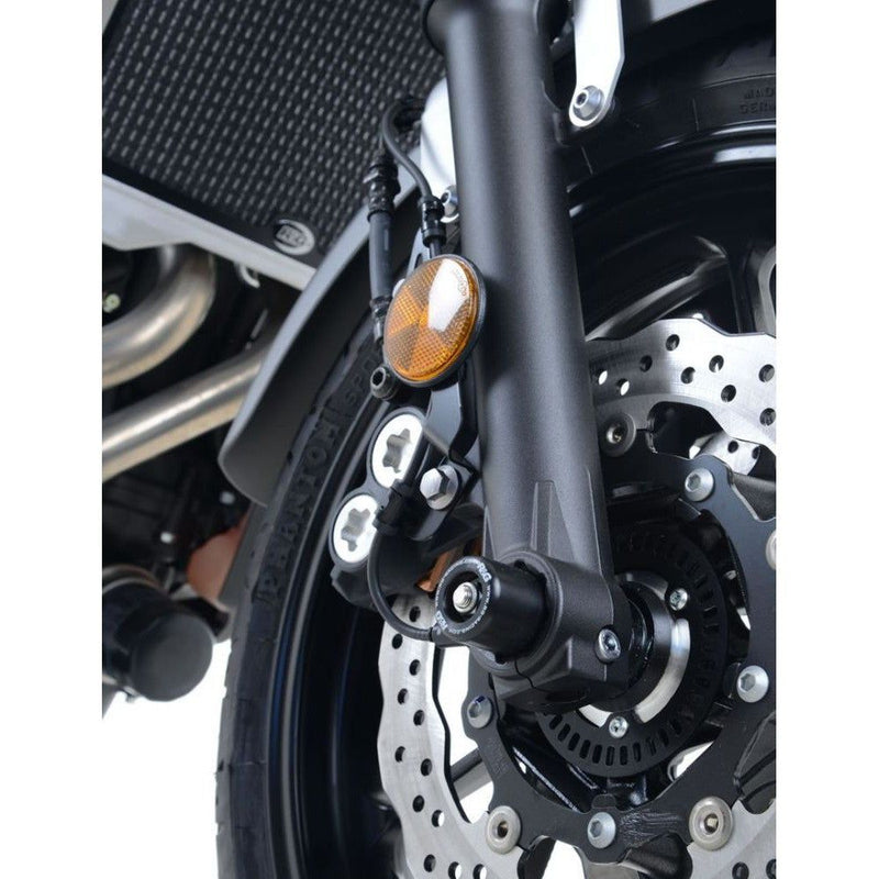 Load image into Gallery viewer, R&amp;G Racing Black Fork Protectors For 2016-2021 Yamaha XSR700 FP0184BK
