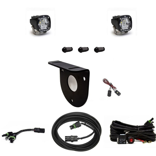 Baja Designs Dual S2 Sport Series Wide Cornering Pattern Clear Lens Toggle Wiring 447766