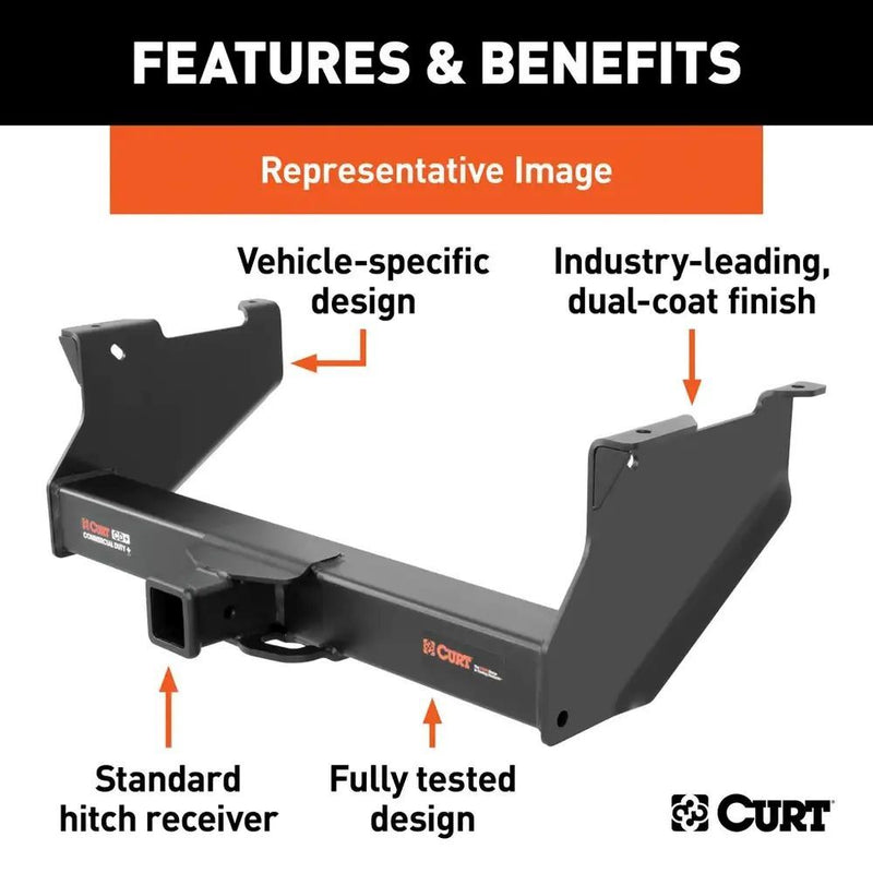 Load image into Gallery viewer, Commercial Duty, 20,000 lb. Class V, 2-1/2" Receiver Hitch fits Chevrolet/GMC Silverado/Sierra HD (no cab and chassis or factory receiver models))
