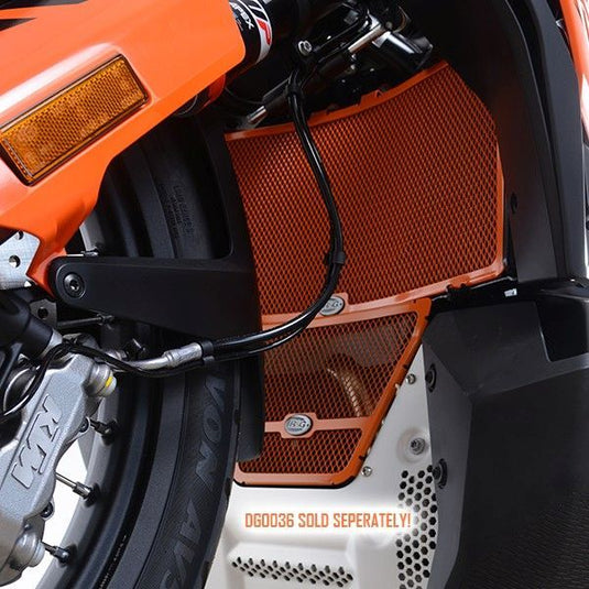 R&G Racing Orange Aluminum Radiator Guard For 2019-2022 KTM 790 Adventure