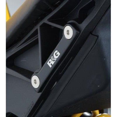 R&G Racing Black Footrest Delete Blanking Plate Kit For 2024-2025 EBR 1190RX