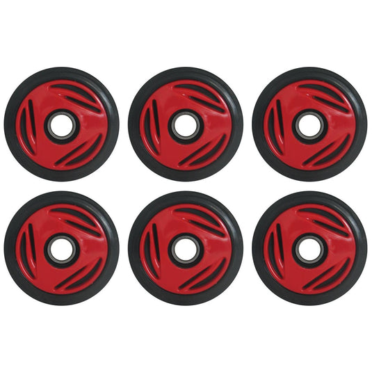 Front & Mid Rail Viper Red Idler Wheels BOMBARDIER/SKI-DOO Formula/GT/MX 96-98