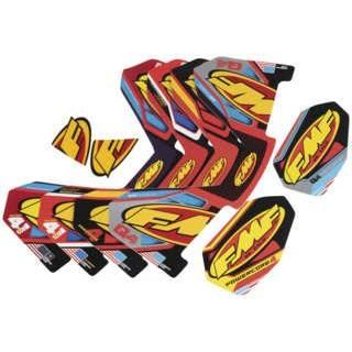 Load image into Gallery viewer, FMF Red/Yellow/Blue Decal 014851
