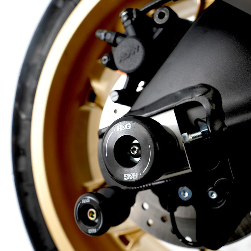 Load image into Gallery viewer, R&amp;G Racing Black Swingarm Protectors For 2009-2024 Yamaha YZF R1

