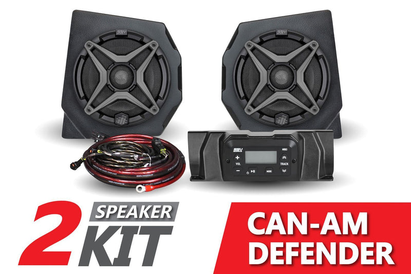 Load image into Gallery viewer, SSV Works 2 Speaker Audio Kit And 4 Speaker Overhead Sound Bar For Can-Am HD10 16-22
