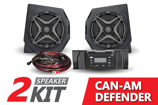 SSV Works 2 Speaker Audio Kit And 4 Speaker Overhead Sound Bar For Can-Am HD10 16-22
