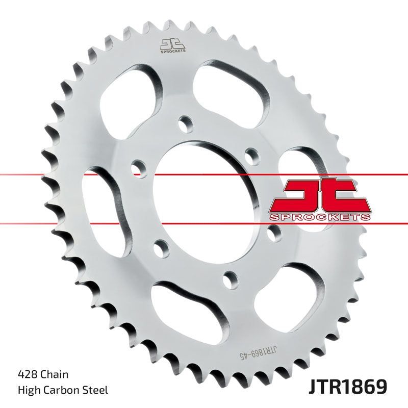 Load image into Gallery viewer, JT Sprockets Rear Steel Sprocket 45 Tooth 45T 428 Chain JTR1869.45

