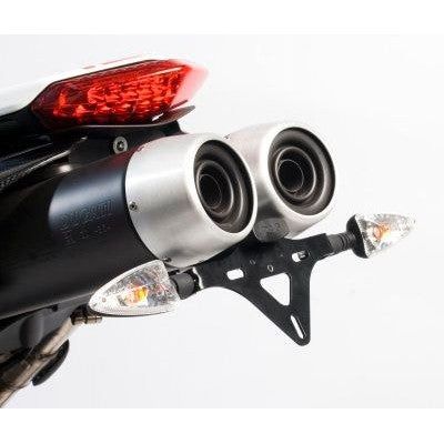 Load image into Gallery viewer, R&amp;G Racing Black Tail Tidy License Plate Holder For 2007-None Ducati Hypermotard 1100
