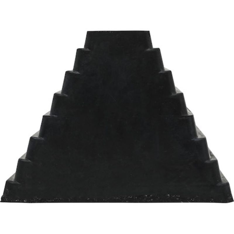 Load image into Gallery viewer, Buyers Heavy Duty Rubber Wheel Chock With Chain Eye 10 x 8 x 6 Inch
