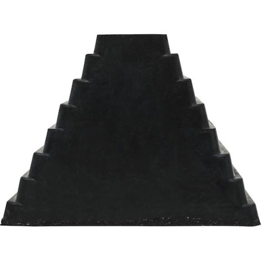 Buyers Heavy Duty Rubber Wheel Chock With Chain Eye 10 x 8 x 6 Inch