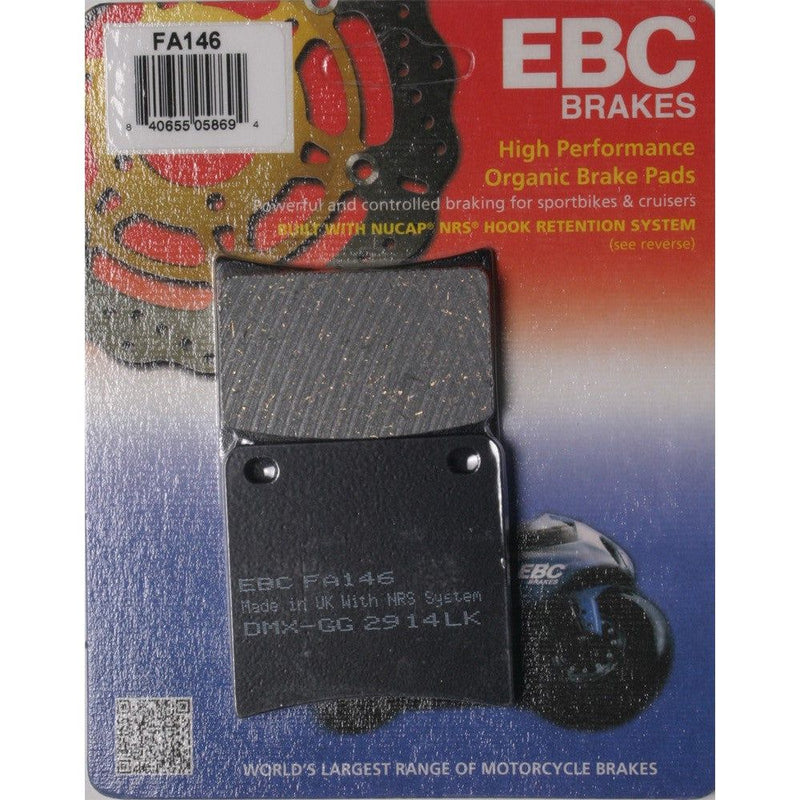 Load image into Gallery viewer, EBC 1 Pair FA Series Organic Replacement Brake Pads MPN FA146
