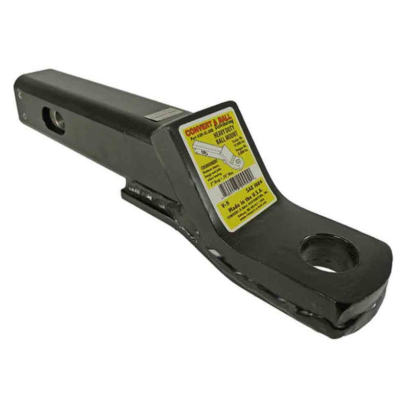 Load image into Gallery viewer, Cushioned Heavy Duty Ball Mount fits 2&quot; Receiver Hitch - 2&quot; Drop - 1&quot; Rise - 14,000 lb. Tow Capacity
