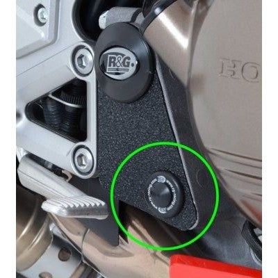 Load image into Gallery viewer, R&amp;G Racing Black Frame Plug RHS Bottom For 2015-2017 Honda Crossrunner
