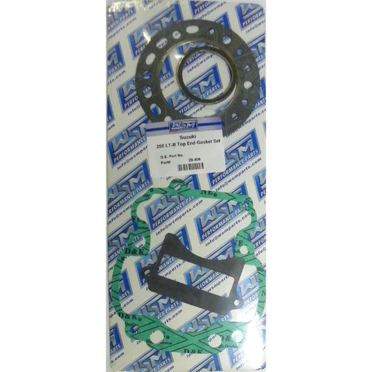 WSM Top End Gasket Kit For Suzuki 250 Quadracer 85-86 29-406