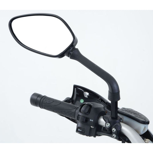 R&G Racing Black Mirror Risers M10 x 1.25 Threaded Mirrors For 2022-2024 CFMoto 800MT Explore