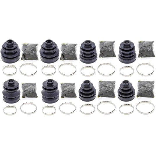 Complete Front & Rear Inner & Outer CV Boot Repair Kit Yamaha 660 RHINO 06-07