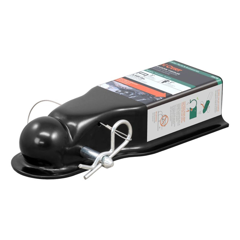 Load image into Gallery viewer, QuickPin No-Latch 2" Trailer Coupler (3" Channel, 3,500 lbs)
