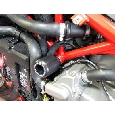 Load image into Gallery viewer, R&amp;G Racing Black Under Body Frame Sliders For 2007-2008 Ducati 1098 S
