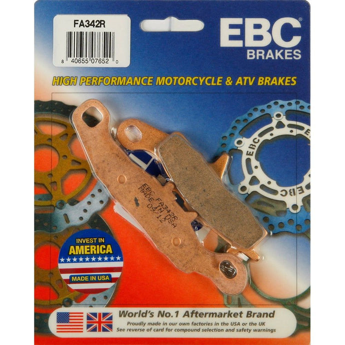 EBC 1 Pair Sintered R Series Heavy-Duty Brake Pads MPN FA342R