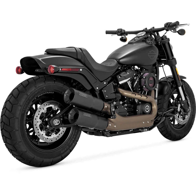 Load image into Gallery viewer, Vance &amp; Hines 46547 Hi-Output Slip On Mufflers 18-19 Softail Black
