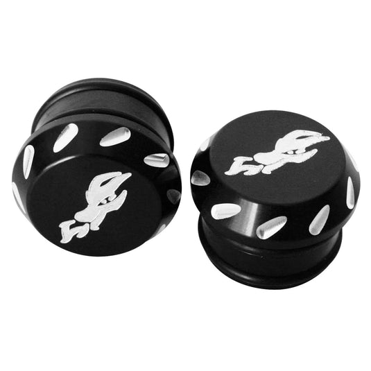 DragonFire Racing Billet Tube End Cap - 1.5" Black Anodized (Sold Each) - 04-0031