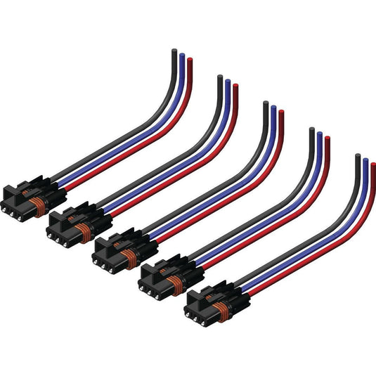KFI Winch Harness; 3-Pin Wire Harness; Pack of 5 102505