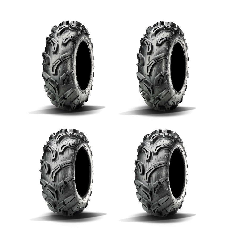 Full Set Of Maxxis Zilla Bias 27x9-12 And 27x11-12 Tires (4)