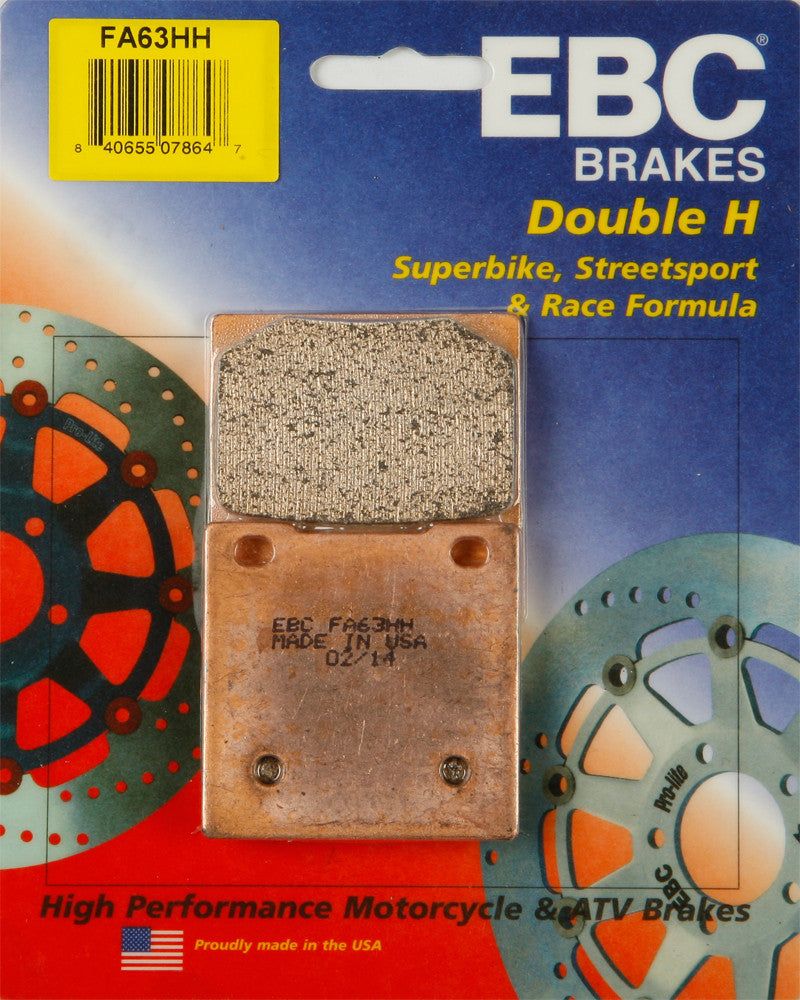 Load image into Gallery viewer, EBC 1 Pair Sintered HH Race Formula Brake Pads MPN FA63HH
