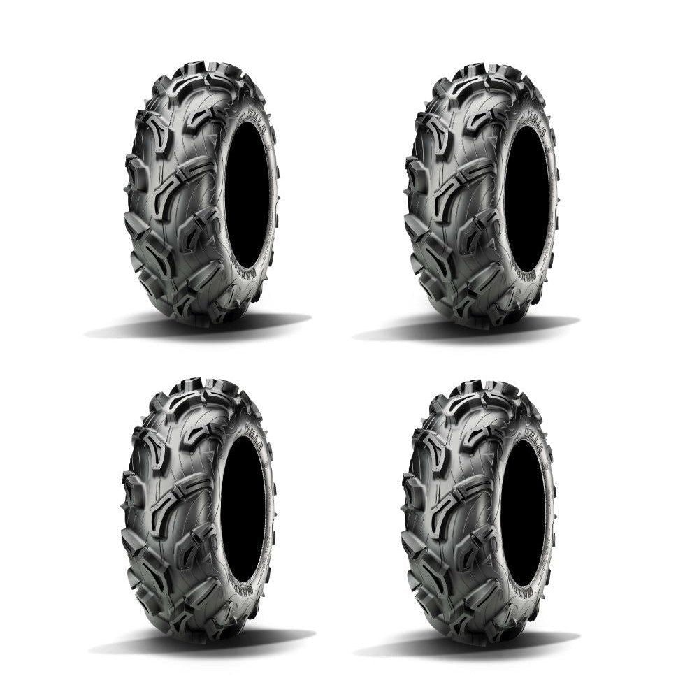 Full Set Of Maxxis Zilla Bias (6 Ply) UTV Tires 27x9-12 (4)