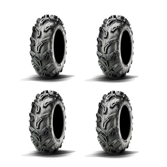 Full Set Of Maxxis Zilla Bias (6 Ply) UTV Tires 27x9-12 (4)