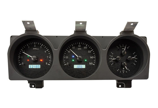 Dakota Digital 1981-1993 Dodge Full-size Truck/Ramchargers VHX Black White Display Gauge Kit VHX-81D-PU-K-W