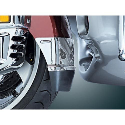 Load image into Gallery viewer, Kuryakyn Chrome Front Bottom Fender Extension with Mud Flap Honda Goldwing F6B
