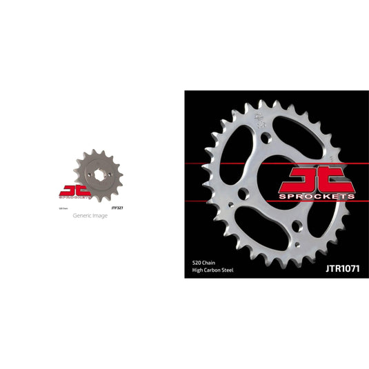 Front & Rear Steel Sprocket Kit for ATV/UTV KYMCO 50 MXU Reverse 2007-2013