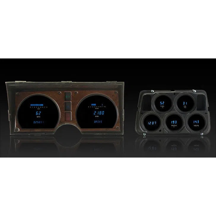Load image into Gallery viewer, Dakota Digital 78-82 Corvette Dash Gauges with clock - Teal VFD3-78C-VET-T LS

