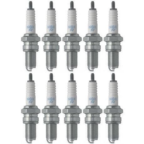 Set 10 NGK Standard Spark Plugs for Kawasaki BAYOU 300 2004-1989 Engine 300cc