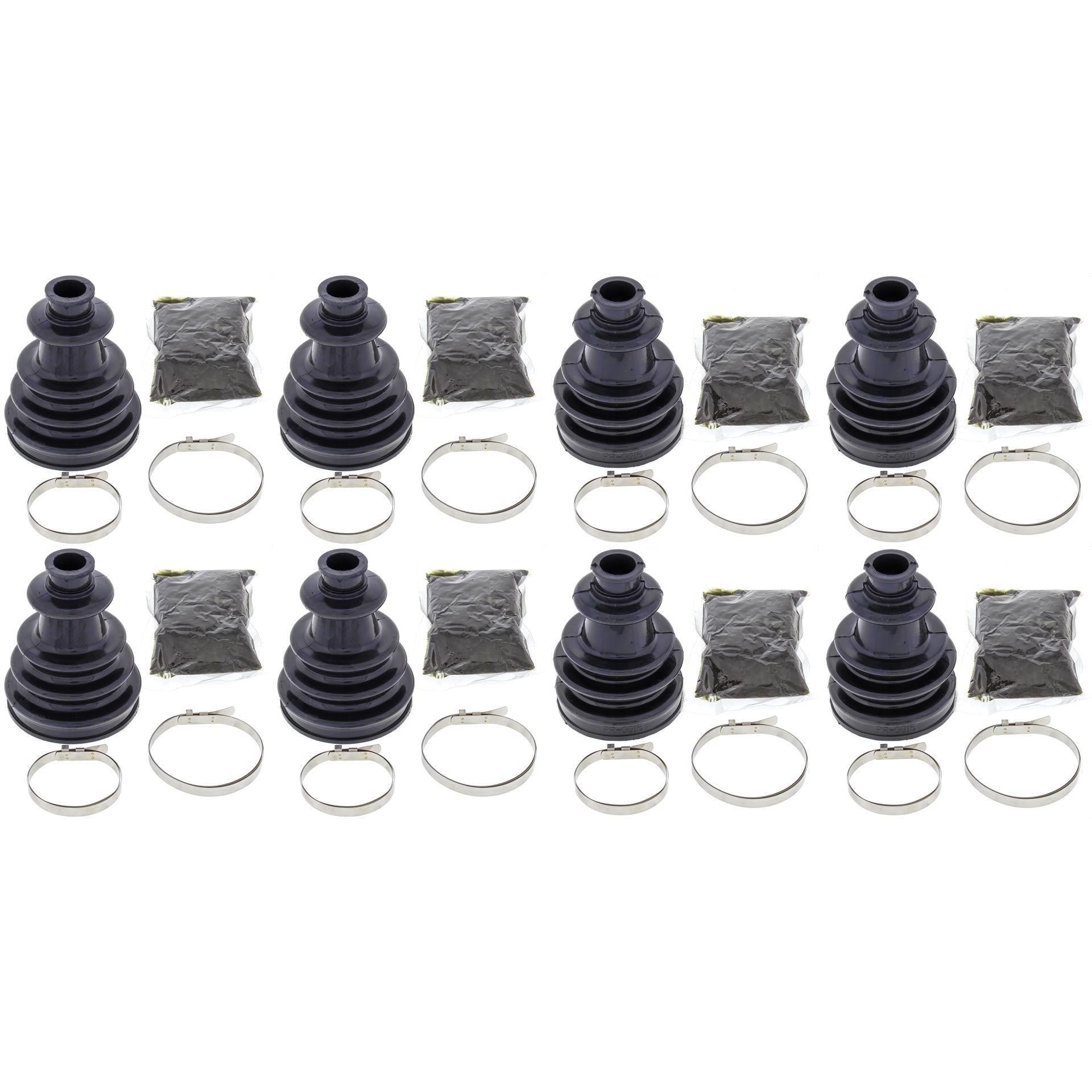 Complete Front & Rear Inner & Outer CV Boot Repair Kit Polaris RZR 4 900 15-16