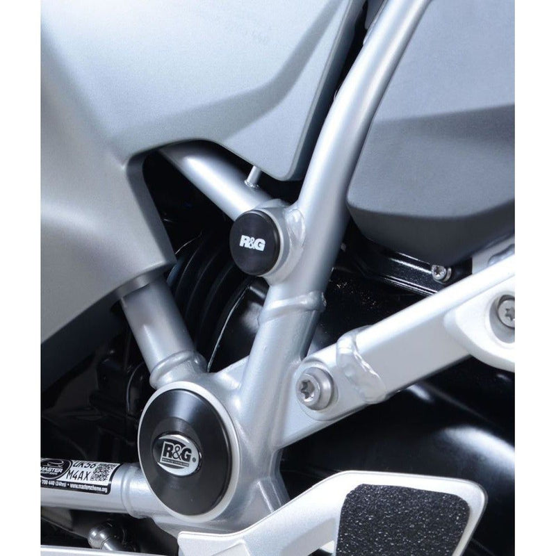 Load image into Gallery viewer, R&amp;G Racing Black Left Hand Side Mid Frame Plug For 2014-2015 BMW R1200RT
