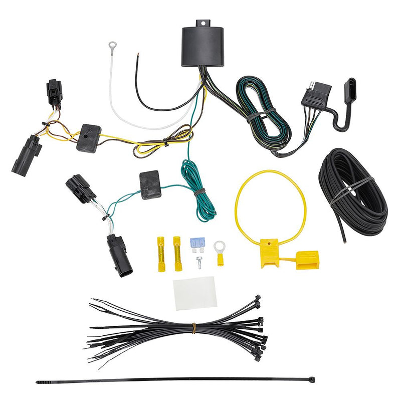 Load image into Gallery viewer, T-Connector Custom Trailer Wiring Harness, 4-Way Flat, w/Circuit Protected HD Module fits Select GMC Terrain, Without Relay Provisions
