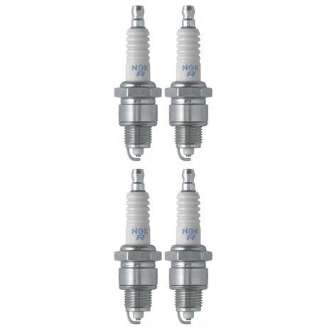 Set of 4 NGK Standard Spark Plugs for Polaris PREDATOR 50 2006-2004 Engine 50cc